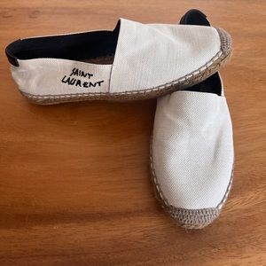Saint Laurent Women's Signature Espadrilles White